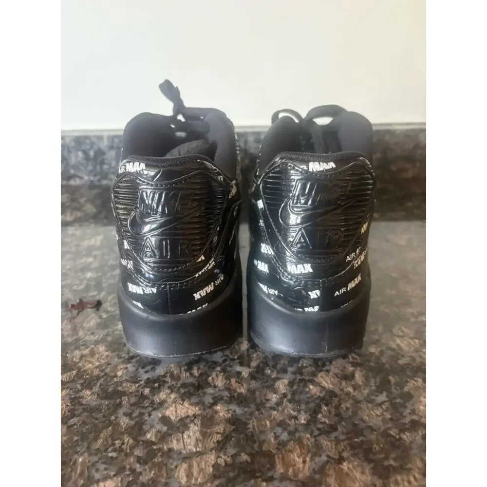 Nike men’s air max 90 just do it black all over logo